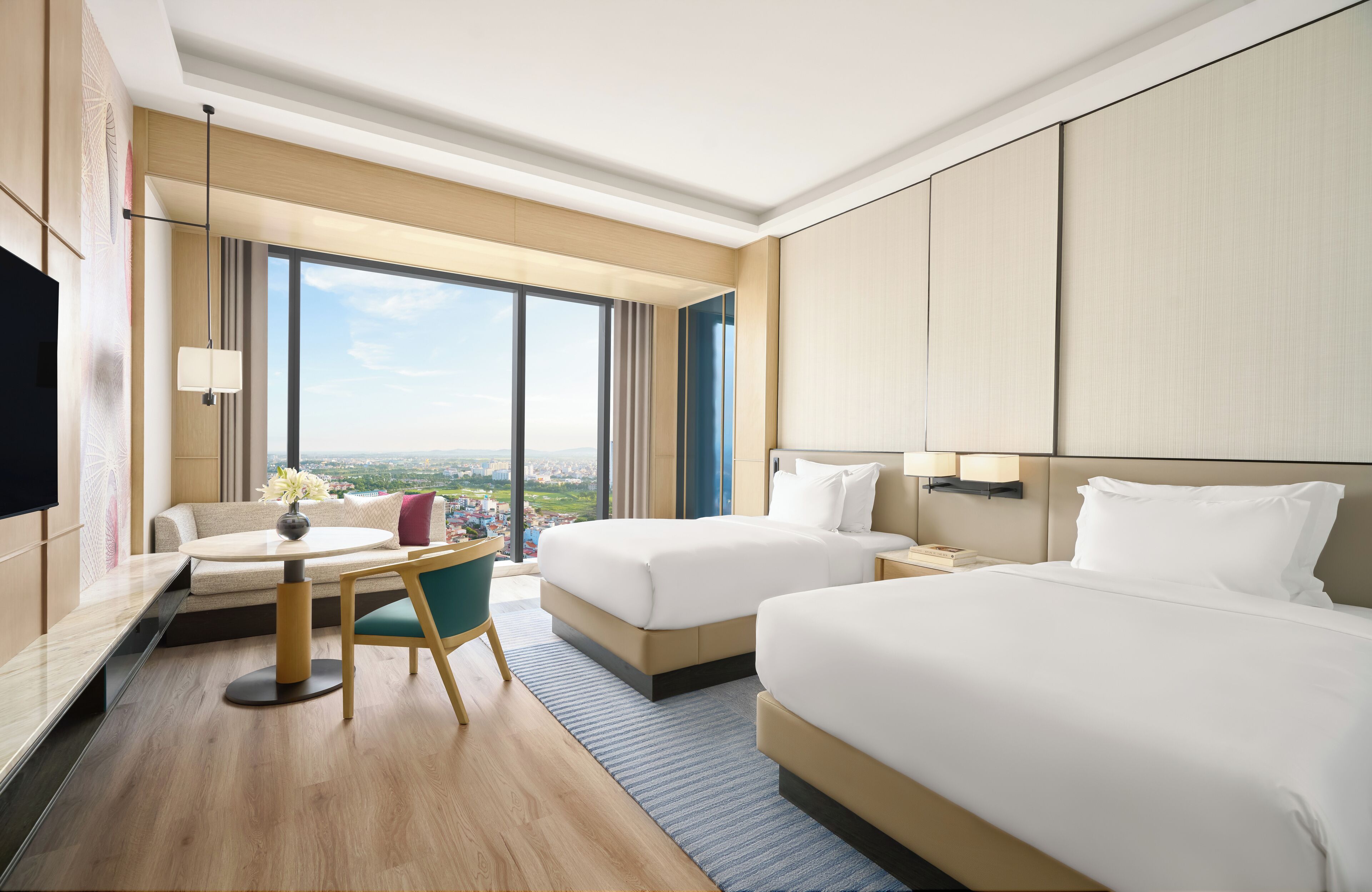 Minibar, desk, blackout drapes, free WiFi