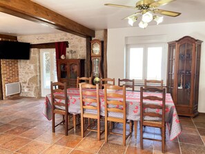 Dining - La Grange: Comfortable Cottage in Briou, 5 Bedrooms (Briou)