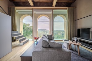 Appartement Duplex, vue vignoble | Coin séjour