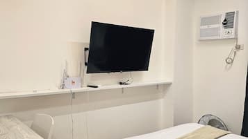 Desk, blackout curtains, iron/ironing board, free WiFi