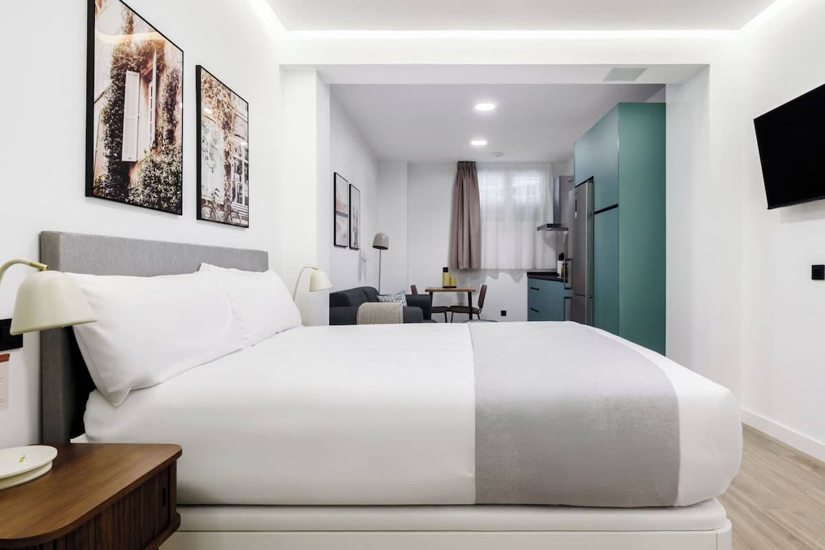 Studio with Sofa Bed | Individually decorated, individually furnished, desk, laptop workspace
