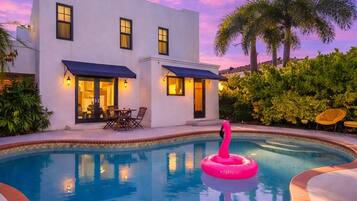 A heated pool