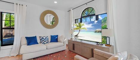 Smart TV, fireplace, offices