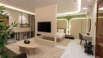 Premium bedding, memory foam beds, in-room safe, blackout drapes