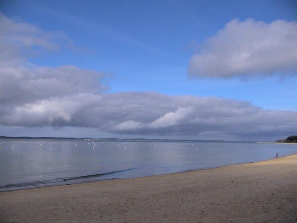Vlak bij het strand