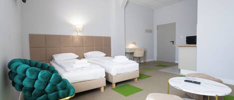 Wi-Fi de cortesia, roupa de cama