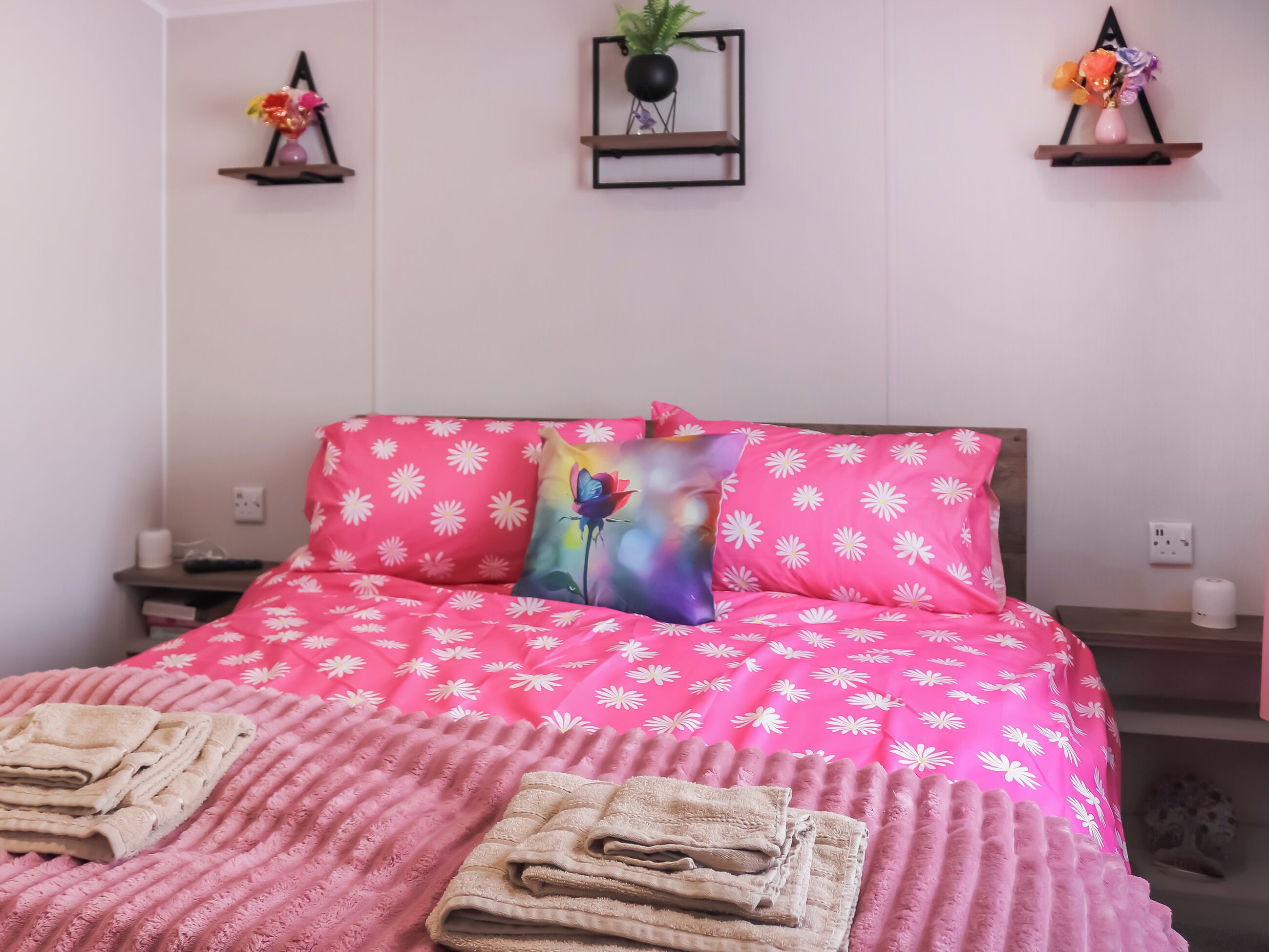 Double bedroom | The Laughing Seagull, Aber Bay, near Clarach
