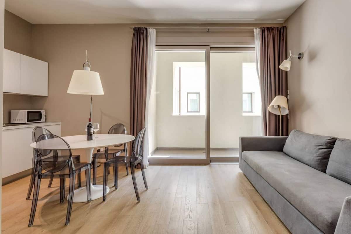 Apartment, 1 Queen Bed with Sofa bed, Balcony | Living area | 32-inch flat-screen TV with digital channels