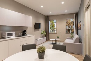 Appartamento, 2 camere da letto | Cucina privata | Macchina per caffè espresso, frigorifero, microonde, piano cottura