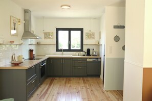 Microwave, oven, stovetop, dishwasher