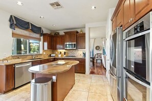 Fridge, microwave, oven, stovetop - Estrella-Pool Heat Avail-Outdoor Kitchen-Games (Goodyear)