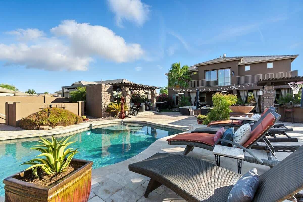 A heated pool