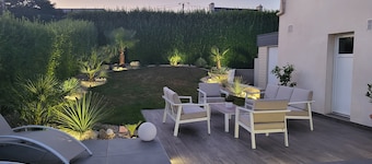 Brittany. Large family home by the sea with exceptional garden