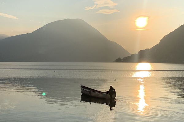 Wasser, Bergforms, Gewässer, Berg, Hügel, Küsten Und Ozeanische Forms, Hochland, Sonnenaufgang, See, Boot