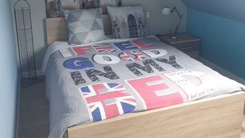 4 chambres, fer et planche Ă repasser, Wi-Fi, draps fournis