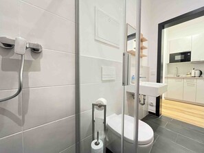 Towels, soap, toilet paper