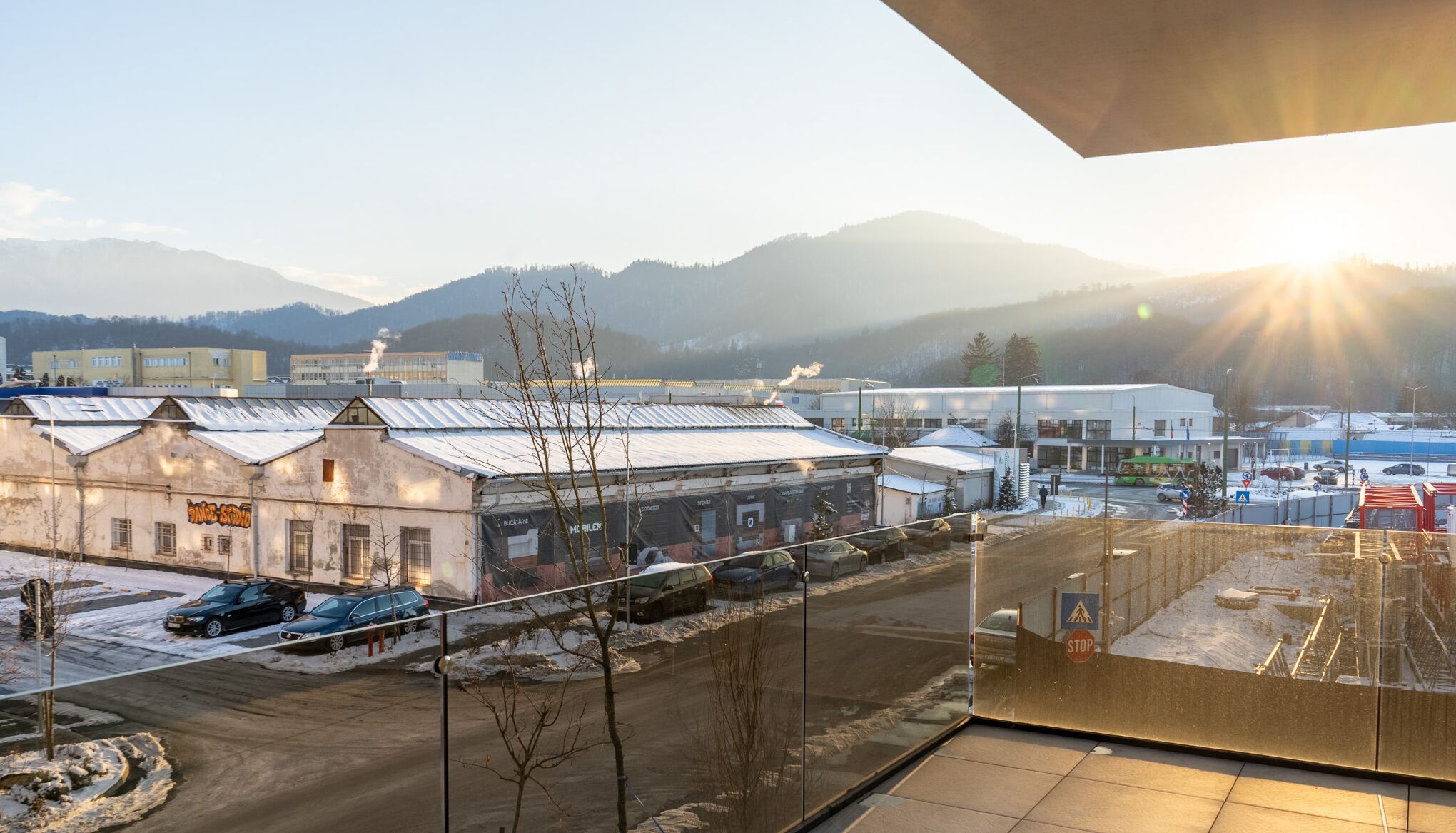 Deluxe appartement, 1 slaapkamer, balkon, uitzicht op bergen | Uitzicht vanuit de kamer