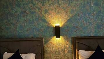 Egyptian cotton sheets, premium bedding, blackout drapes, soundproofing