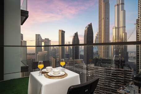 Luxury Apartment, 1 Bedroom, Balcony, City View | Balcony