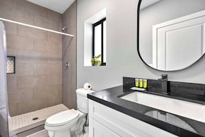 Shower, hair dryer