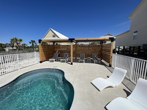 Una piscina riscaldata