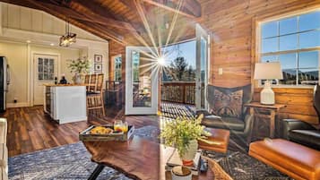 Smart TV, fireplace, video games