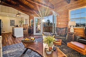 Smart TV, fireplace, video games