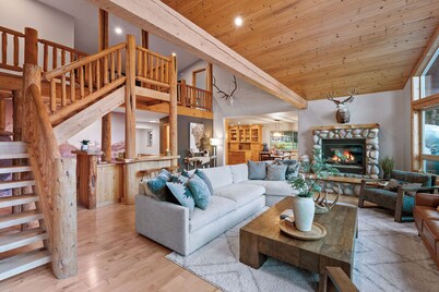 Lux Riverfront Cabin w/ Hot Tub