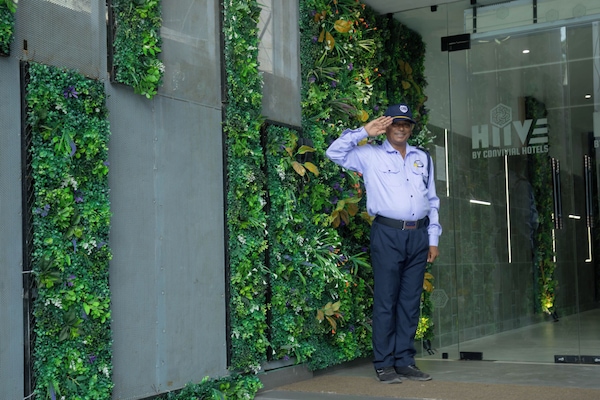 Voorkant van accommodatie