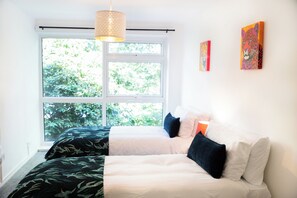 2 slaapkamers, een strijkplank/strijkijzer, wifi, beddengoed