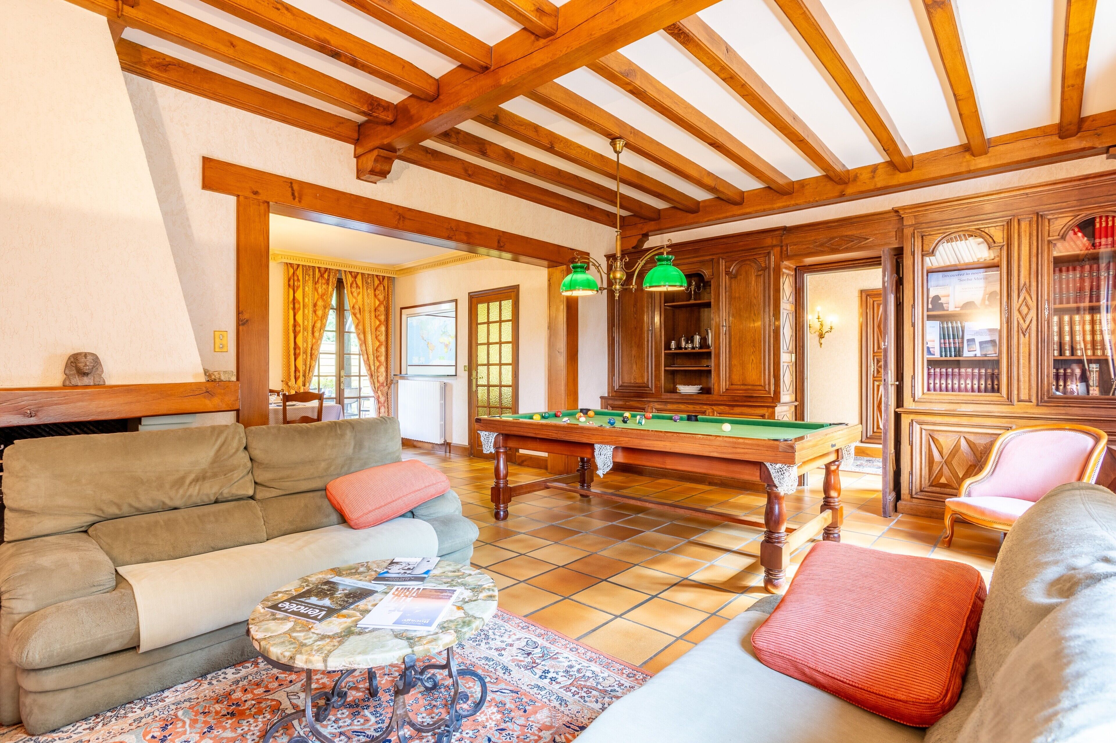 Tv, pejs, dvd-afspiller, bordtennisbord