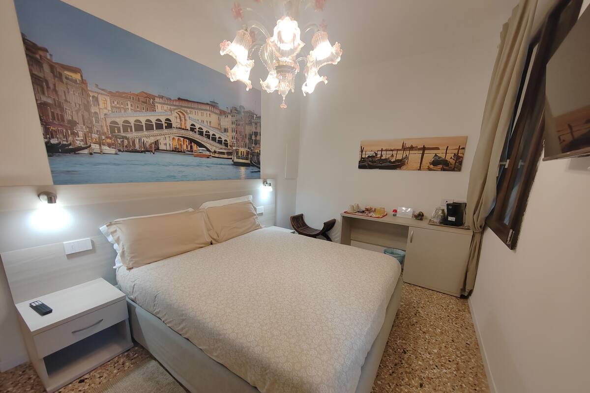 Standard Double Room, Garden View | Down comforters, memory foam beds, desk, laptop workspace