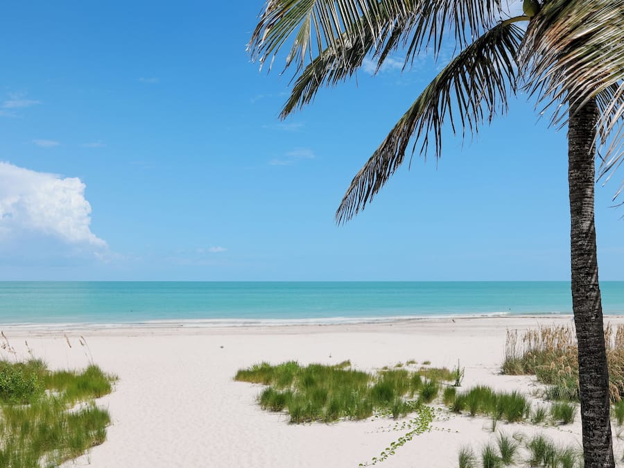 Vista para praia/oceano