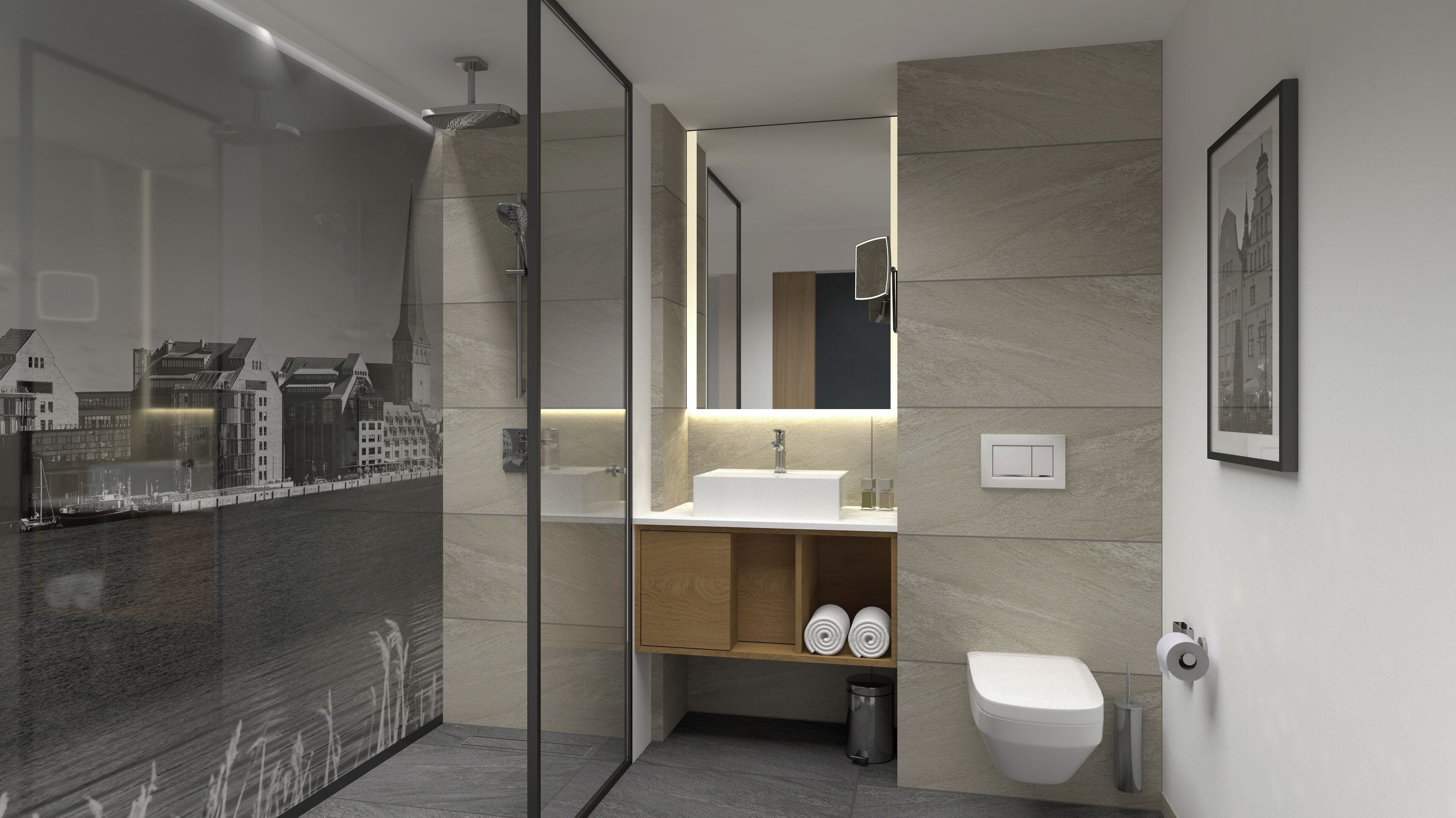 تجهيزات دش، دُش غزير، مستلزمات مجانية للعناية الشخصية، مجففات شعر