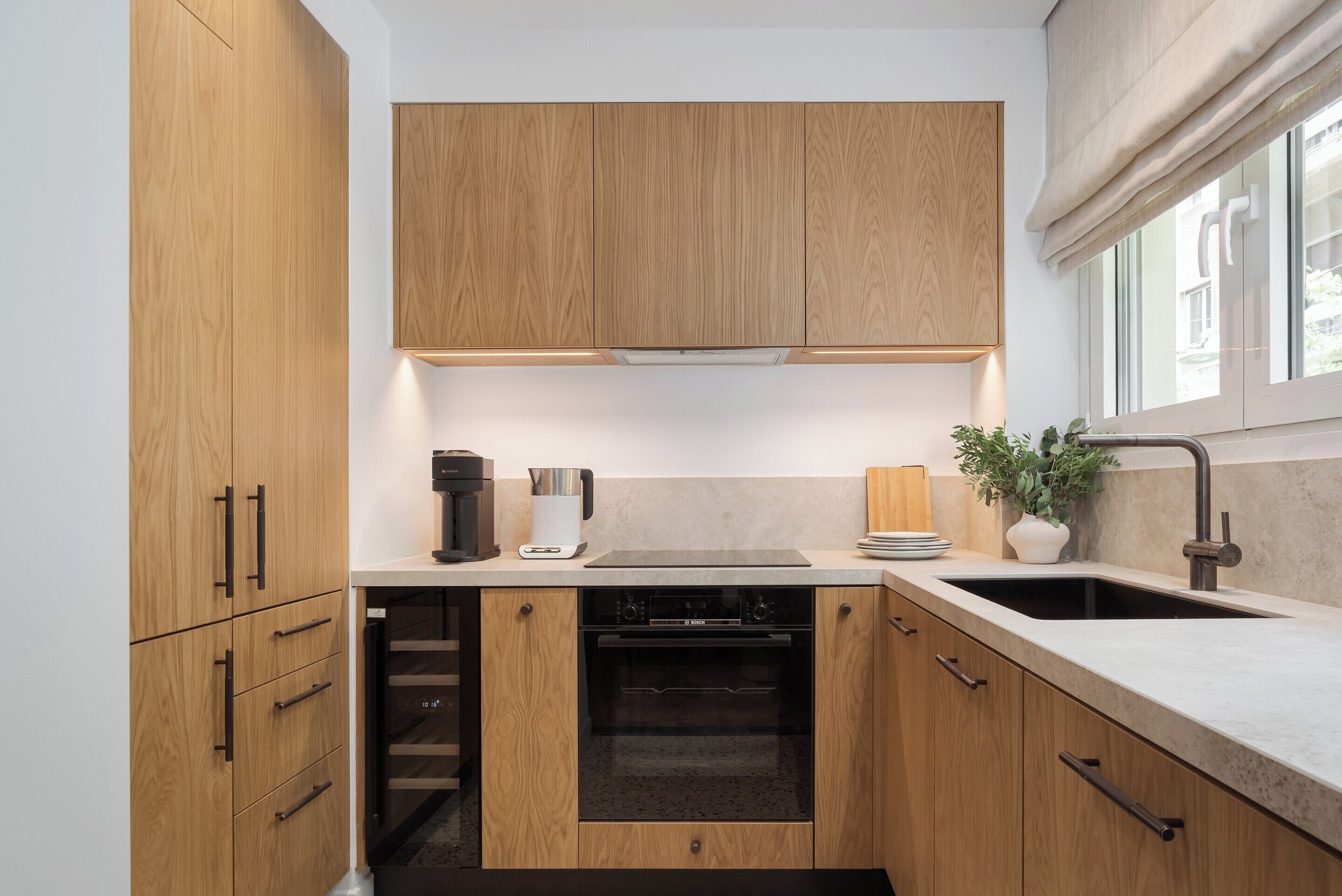 Superior Apartment, 2 Bedrooms | Private kitchen | Full-size fridge, microwave, oven, stovetop