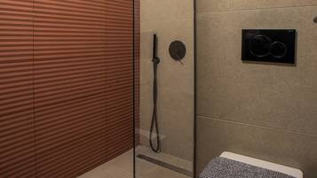 Standard Double Room, Balcony | Bathroom | Shower, rainfall showerhead, free toiletries, hair dryer
