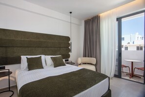 Standard Double Room, Balcony | In-room safe, blackout drapes, soundproofing, free WiFi - Ermou 44 City Hotel (Faliraki)