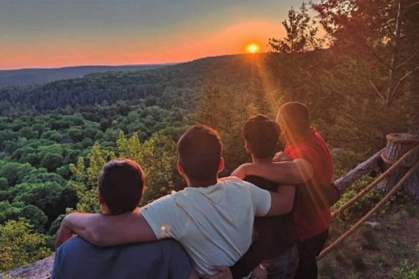 Blick von der Unterkunft