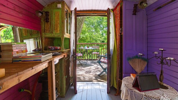 Interior - Gypsy Caravan by the Stream - Drôme Provençale (2 people) (Marsanne)