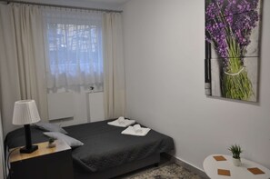 Iron/ironing board, WiFi, bed sheets