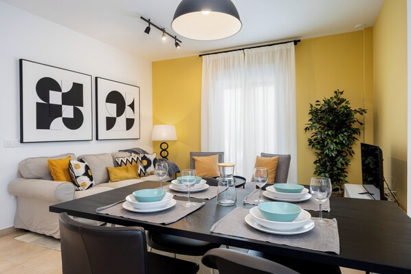 Living area - Cozy 1-bedroom apartment in the center of Jerez (Jerez de la Frontera)