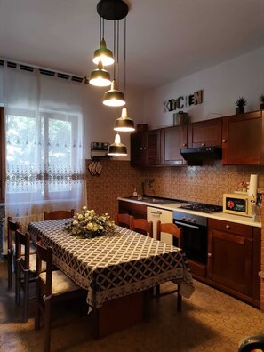 Microwave, oven, stovetop, dishwasher