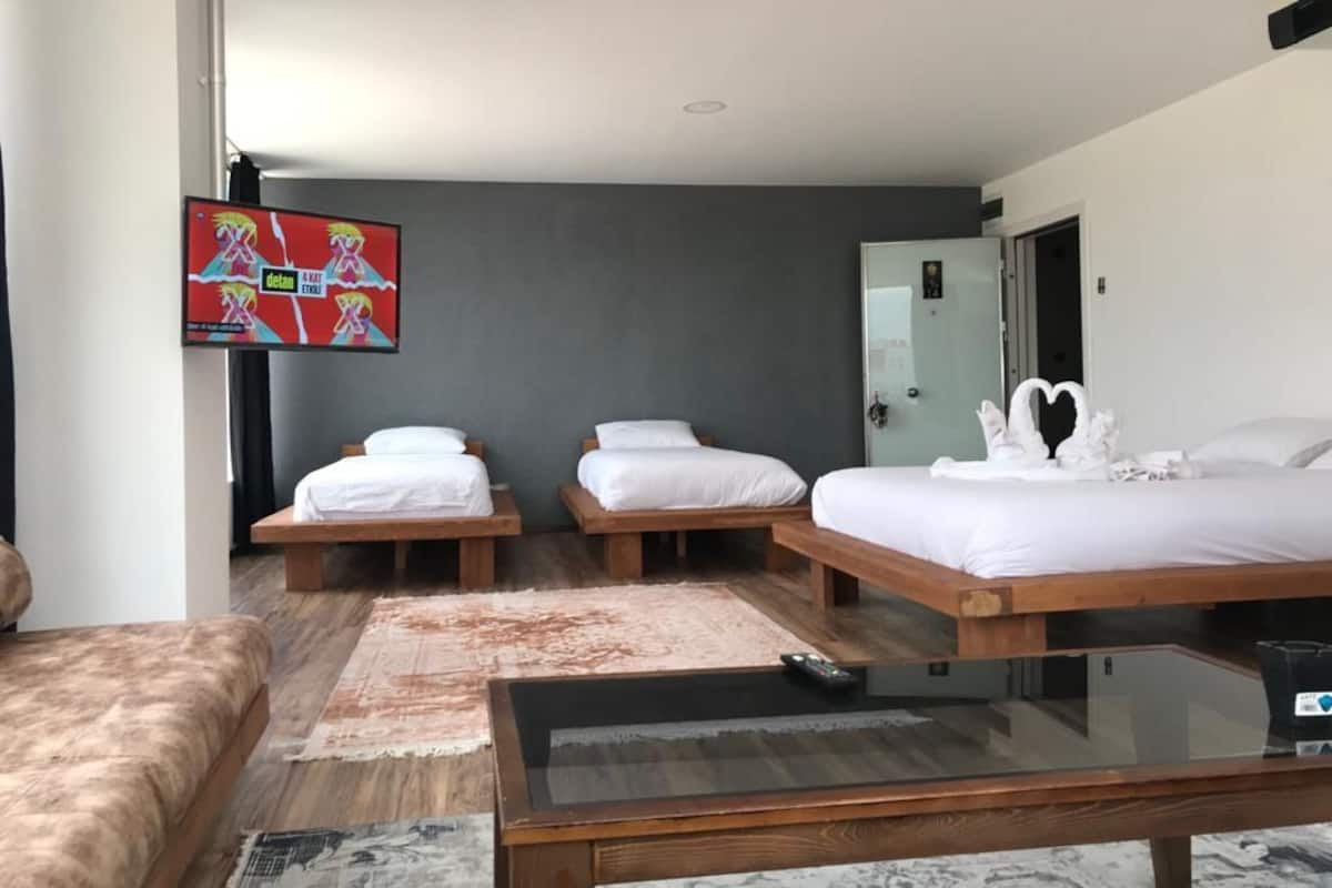 Deluxe Twin kamer, uitzicht op stad | Individueel gedecoreerd, een bureau, geluiddichte muren