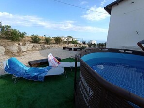 Outdoor spa tub - Holiday Home 'Abbacari 1' with Sea View, Wi-Fi and Air Conditioning (Realmonte)