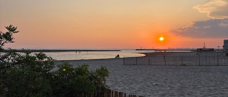 Vlak bij het strand