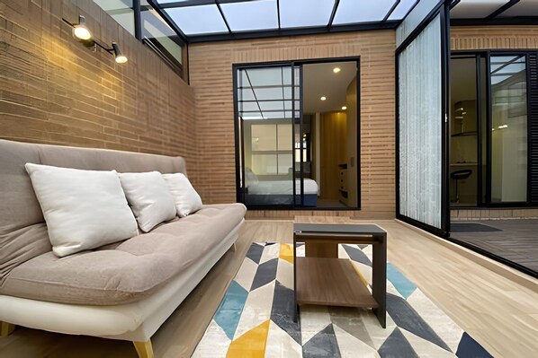 Apartamento Economico, Balcon | Intérieur