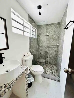 Shower, hair dryer, towels, soap - Renewed house close to Centro with private pool (Merida)