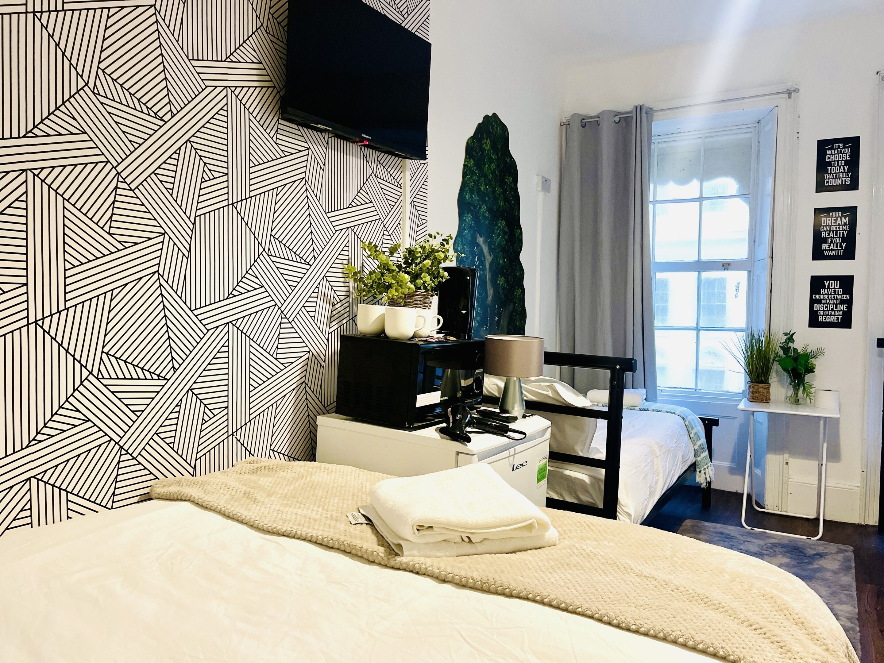 Chambre Quadruple, salle de bains commune