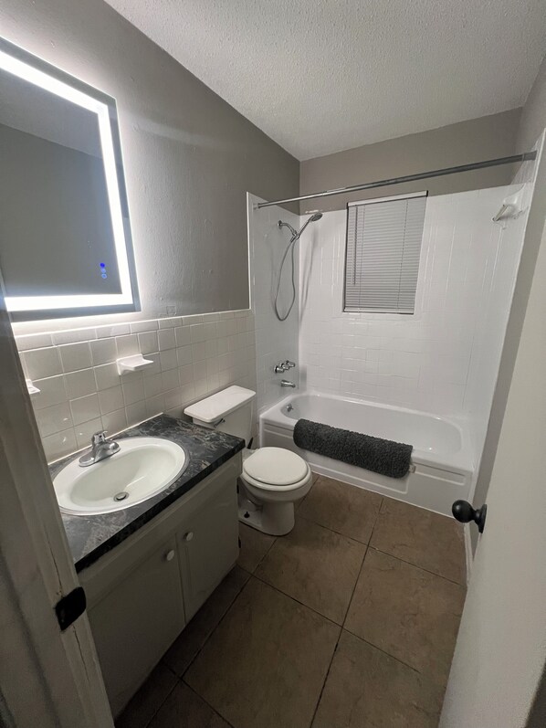 Towels, soap, toilet paper