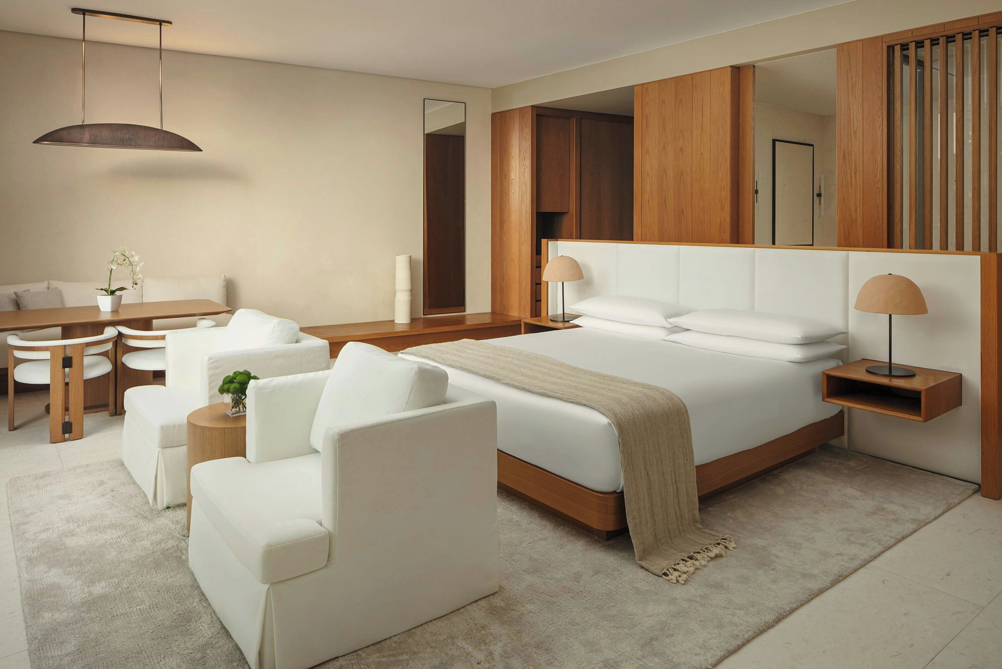 Junior Suite, 1 King Bed, Partial Sea View | Premium bedding, minibar, in-room safe, desk